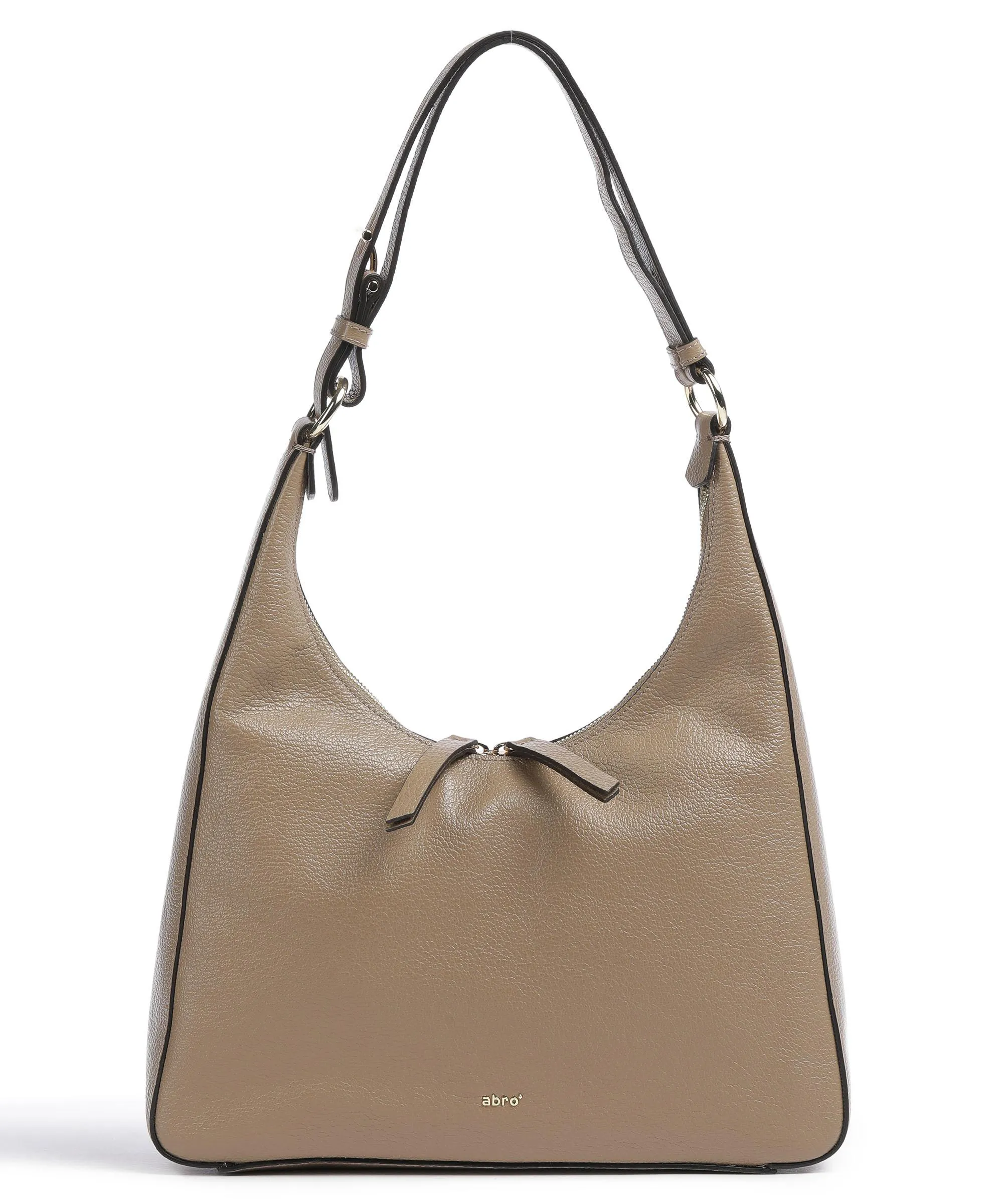  Abro Ariete 8PM Borsa hobo pelle di vacchetta grana marrone chiaro  