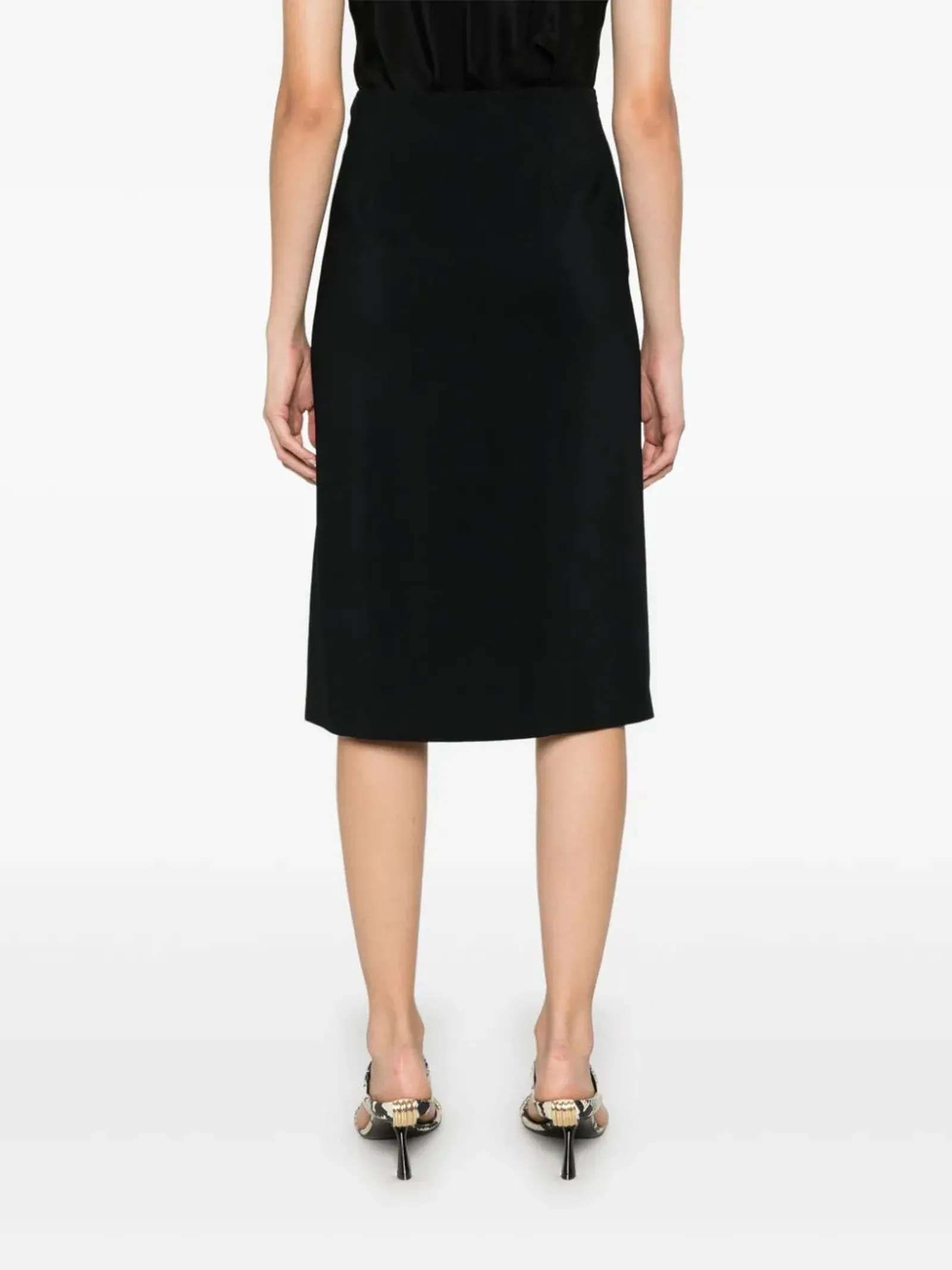 ALBERTA FERRETTI Abbigliamento,Gonne Gonna midi drappeggiata nero 