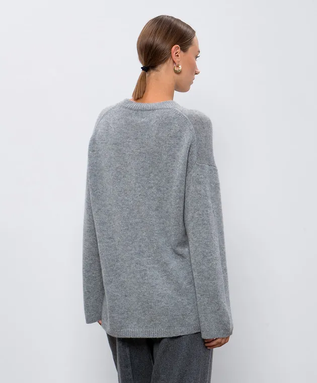 Allude Maglia in cashmere grigio 24511150
