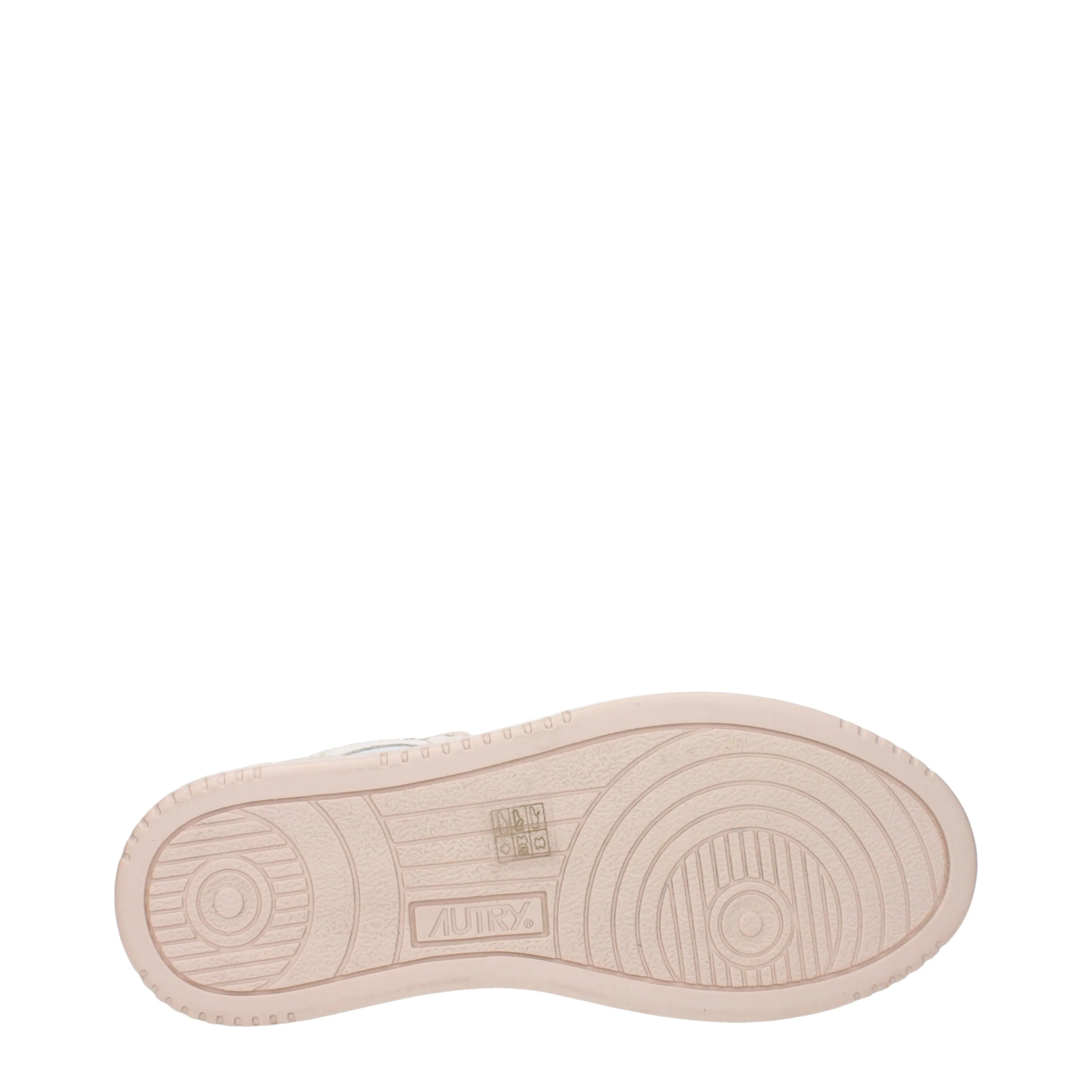 Autry Sneakers Medalist mid Donna Pelle Bianco/Nudo