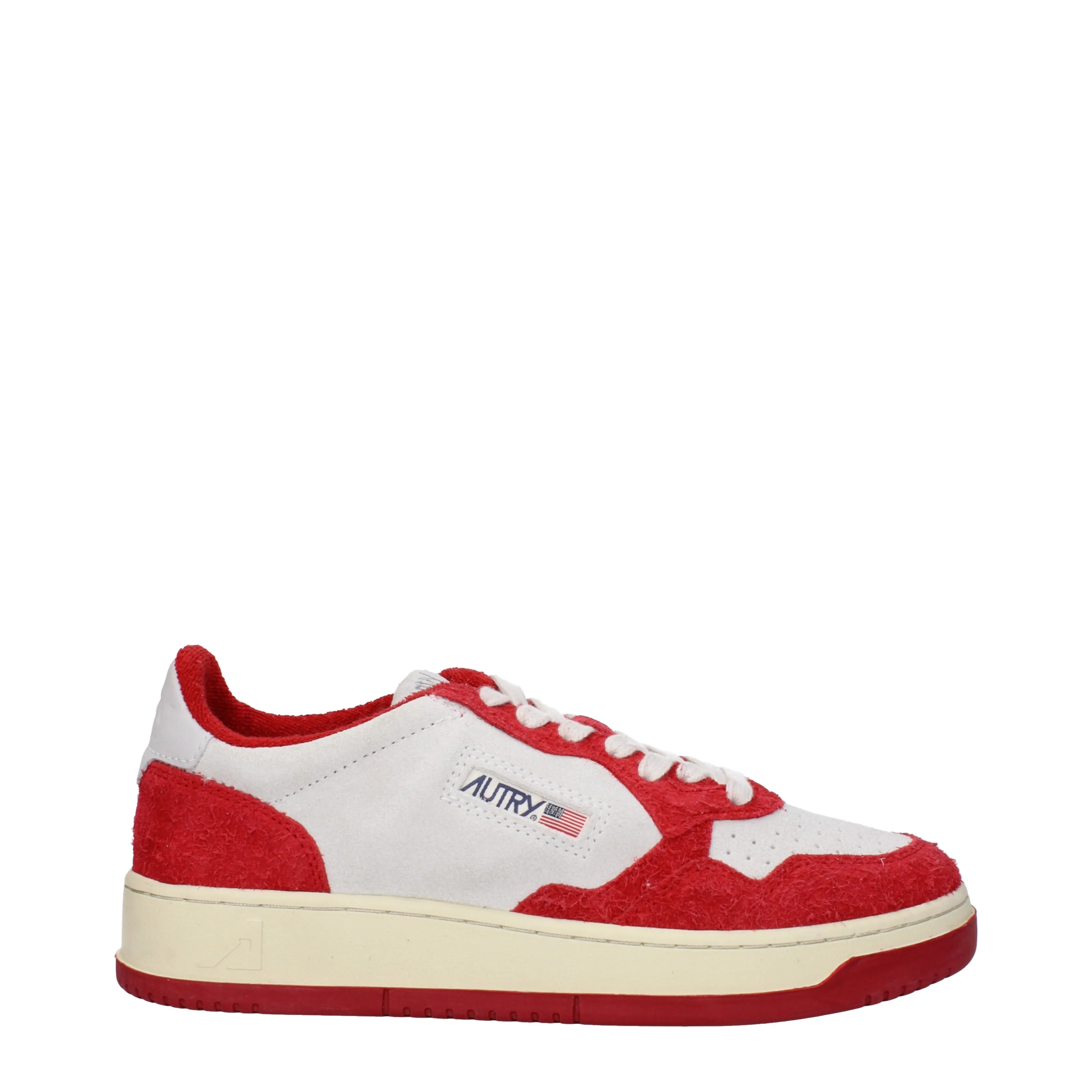 Autry Sneakers Uomo Camoscio Rosso/Grigio Chiaro