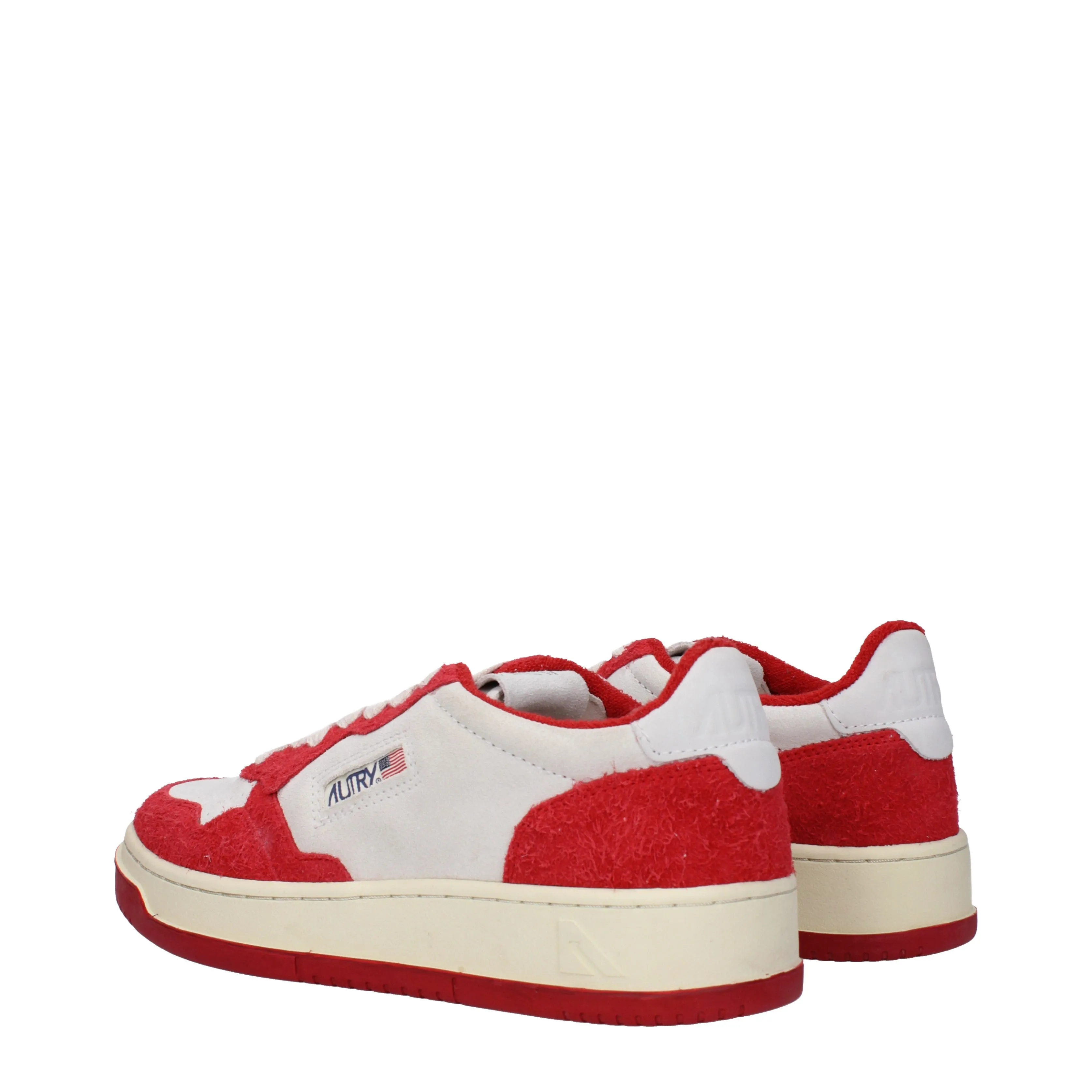 Autry Sneakers Uomo Camoscio Rosso/Grigio Chiaro