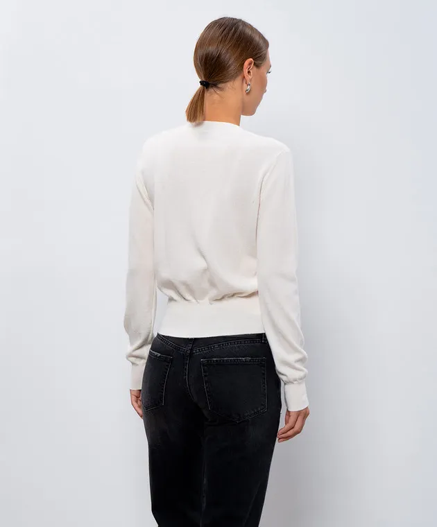 Ballantyne Maglia in cashmere bianco B1P51112K00