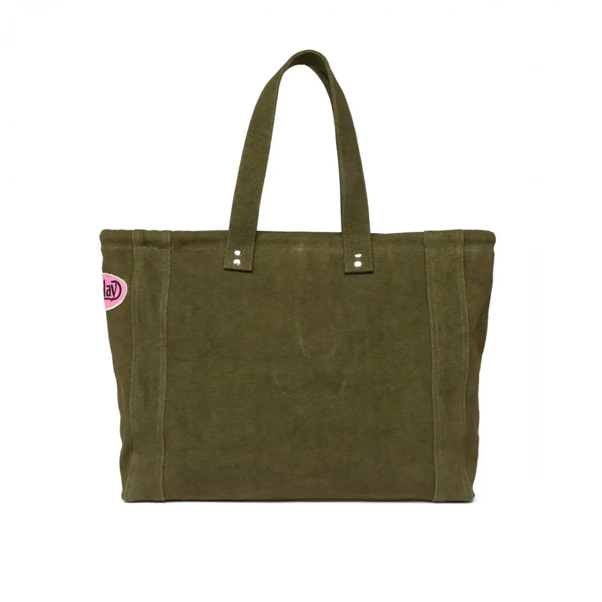 Borsa Con Patch Military Green