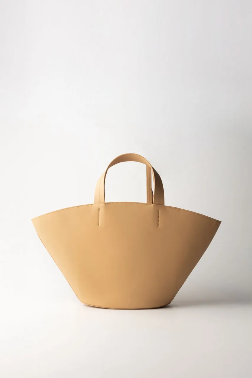 Borsa shopping in pelle Pompei Beige