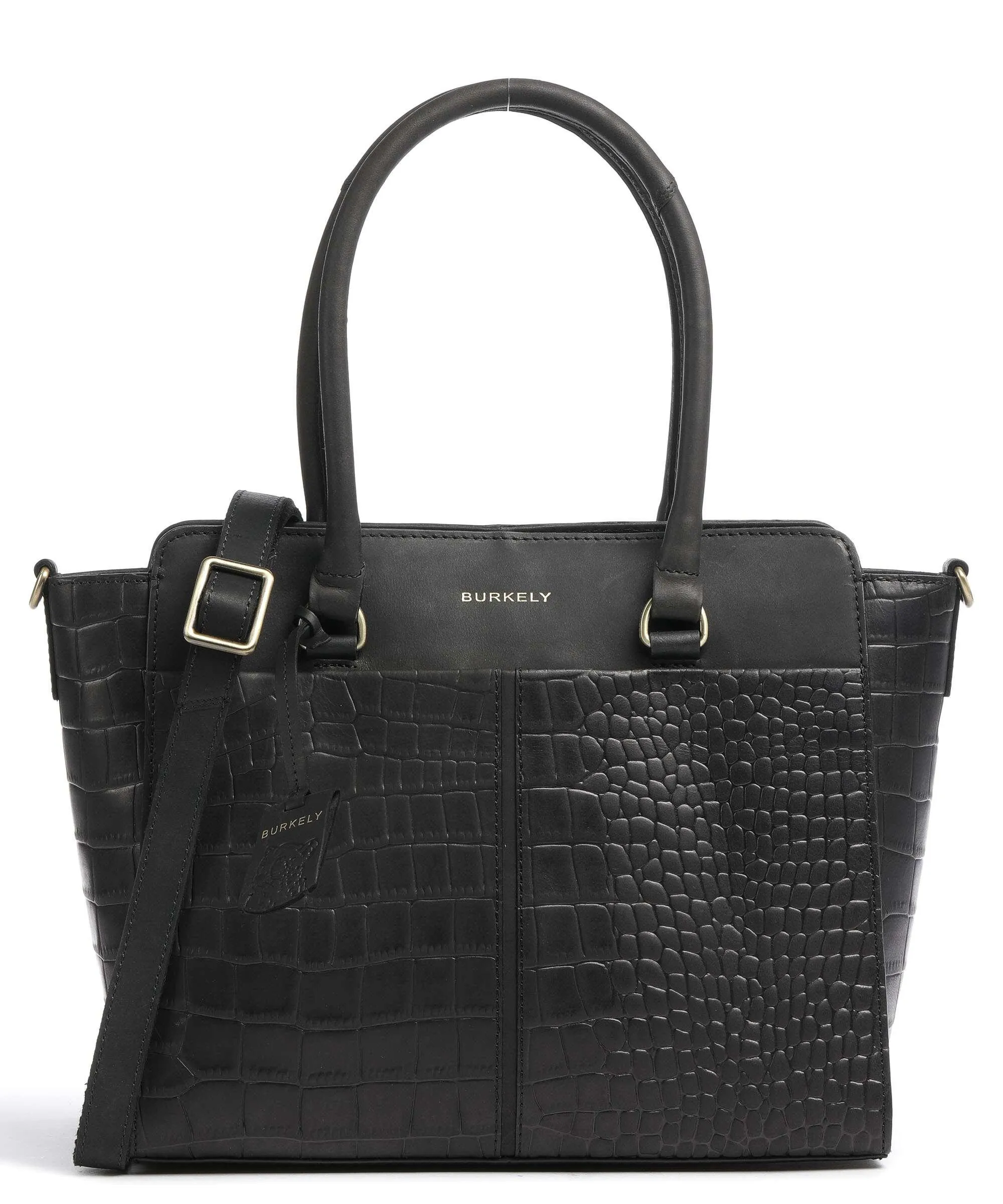  Burkely Cool Colbie Borsa a mano pelle in rilievo nero  