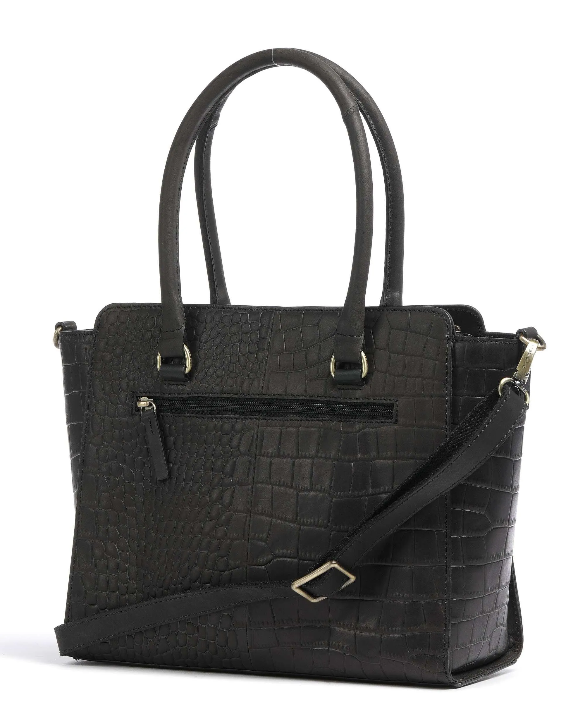  Burkely Cool Colbie Borsa a mano pelle in rilievo nero  
