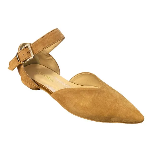 CafèNoir Women's suede ballerina C1ED5230 M007 leather