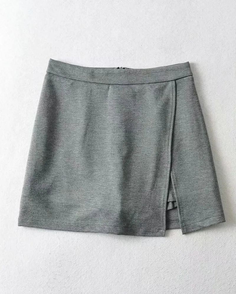 Gonna corta estiva a vita alta con spacco laterale a vita alta Women39 s Abbigliamento Gonna corta elasticizzata Temperament Co