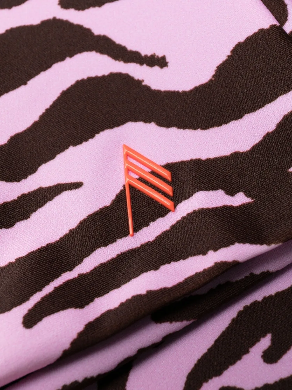 Gonna midi a matita con stampa animalier in marrone e rosa - donna