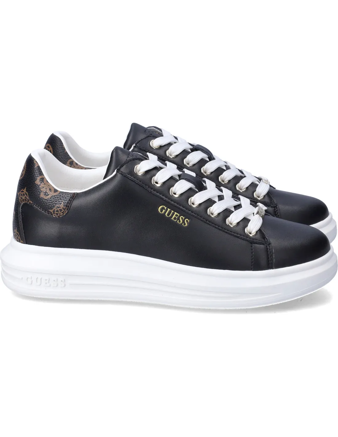 Guess donna sneakers blk-brown