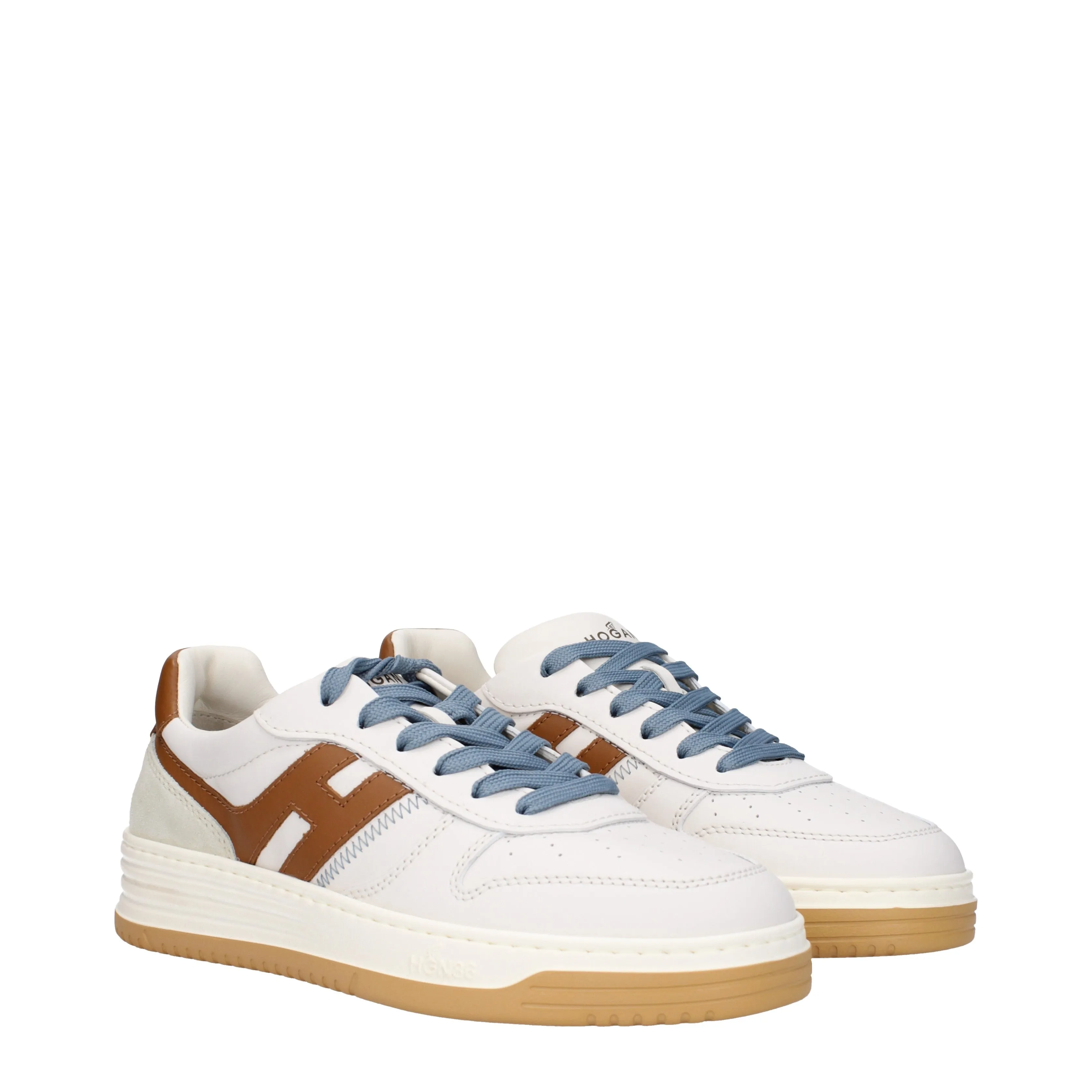 Hogan Sneakers H630 Uomo Pelle Bianco/Marrone