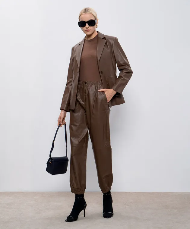 JOSEPH Maglia in cashmere marrone JF008539