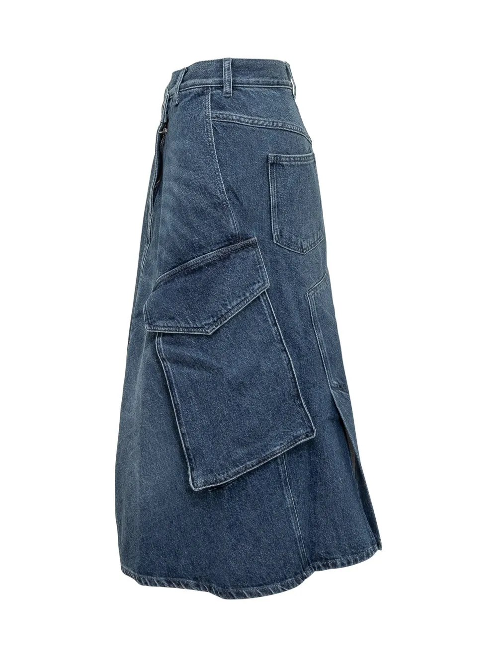 J.W. ANDERSON Gonna Midi Cargo in Denim 