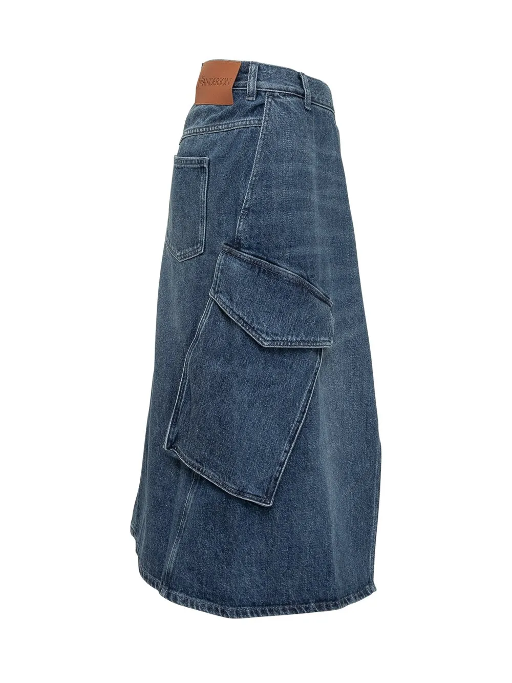 J.W. ANDERSON Gonna Midi Cargo in Denim 