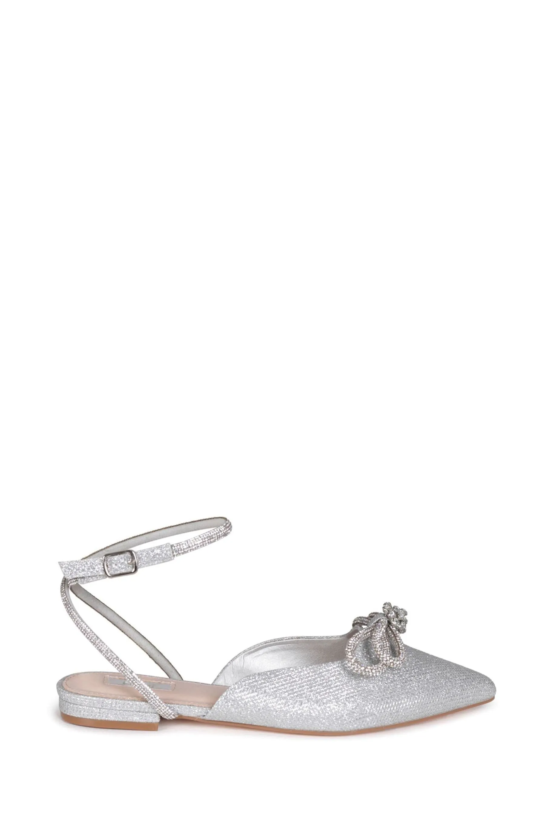 Linzi Mayla - Satin - Sabot bassi con Fiocco strass
