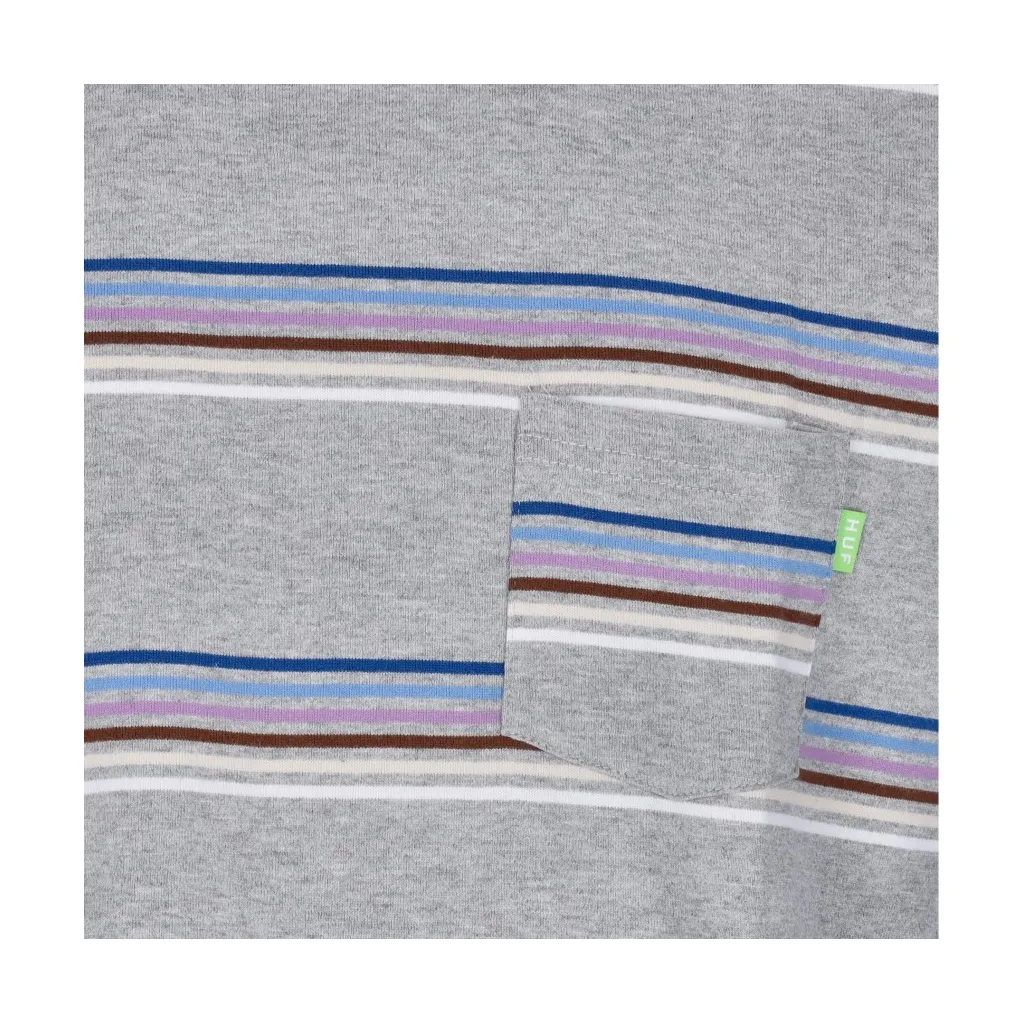 maglietta uomo bolinas stripe pocket tee GREY HEATHER