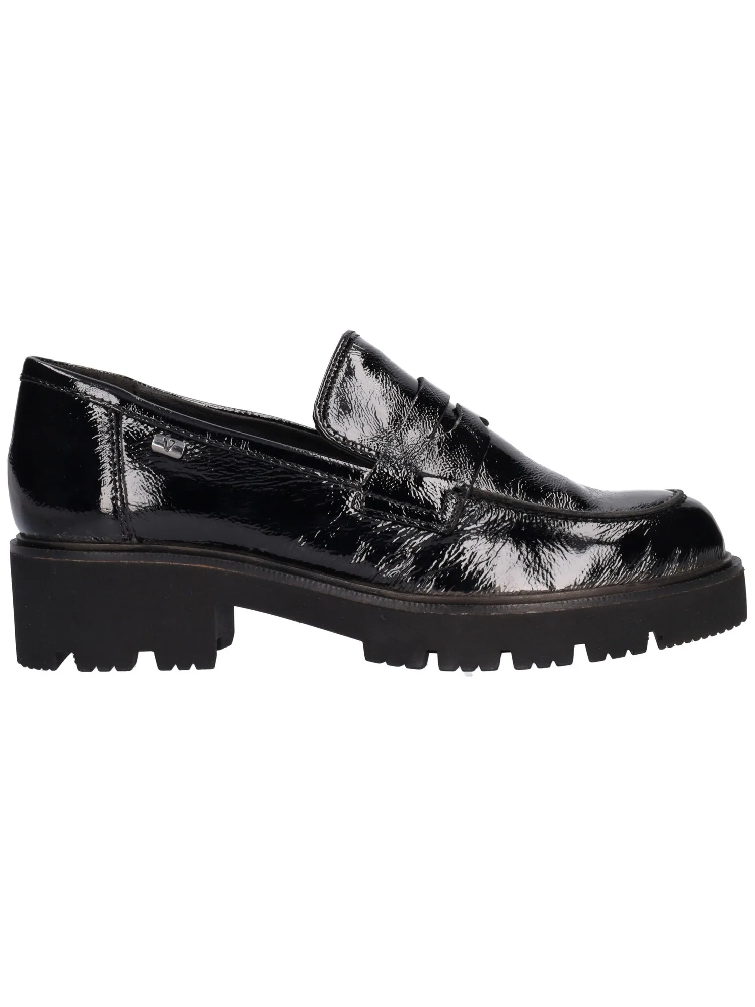 Mocassino tacco basso Valleverde da donna nero