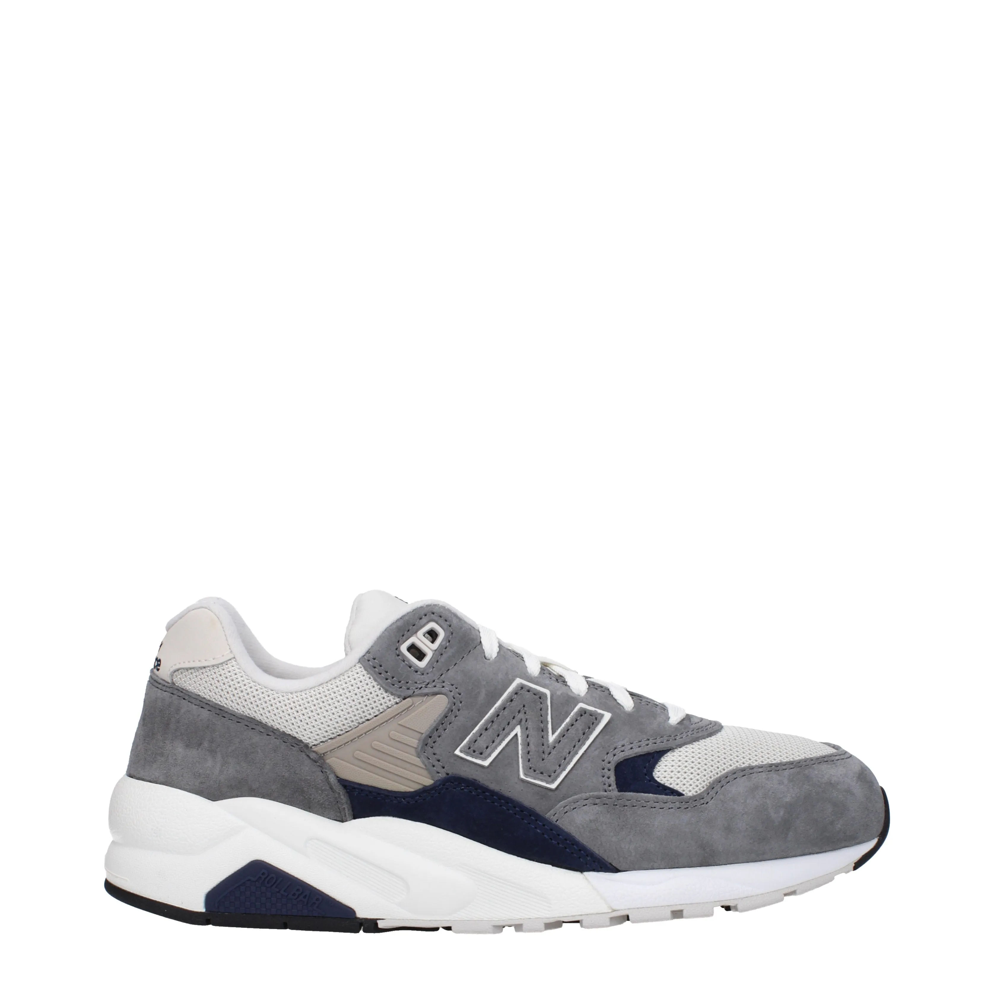 New Balance Sneakers 580 Uomo Camoscio Grigio/Blu Scuro