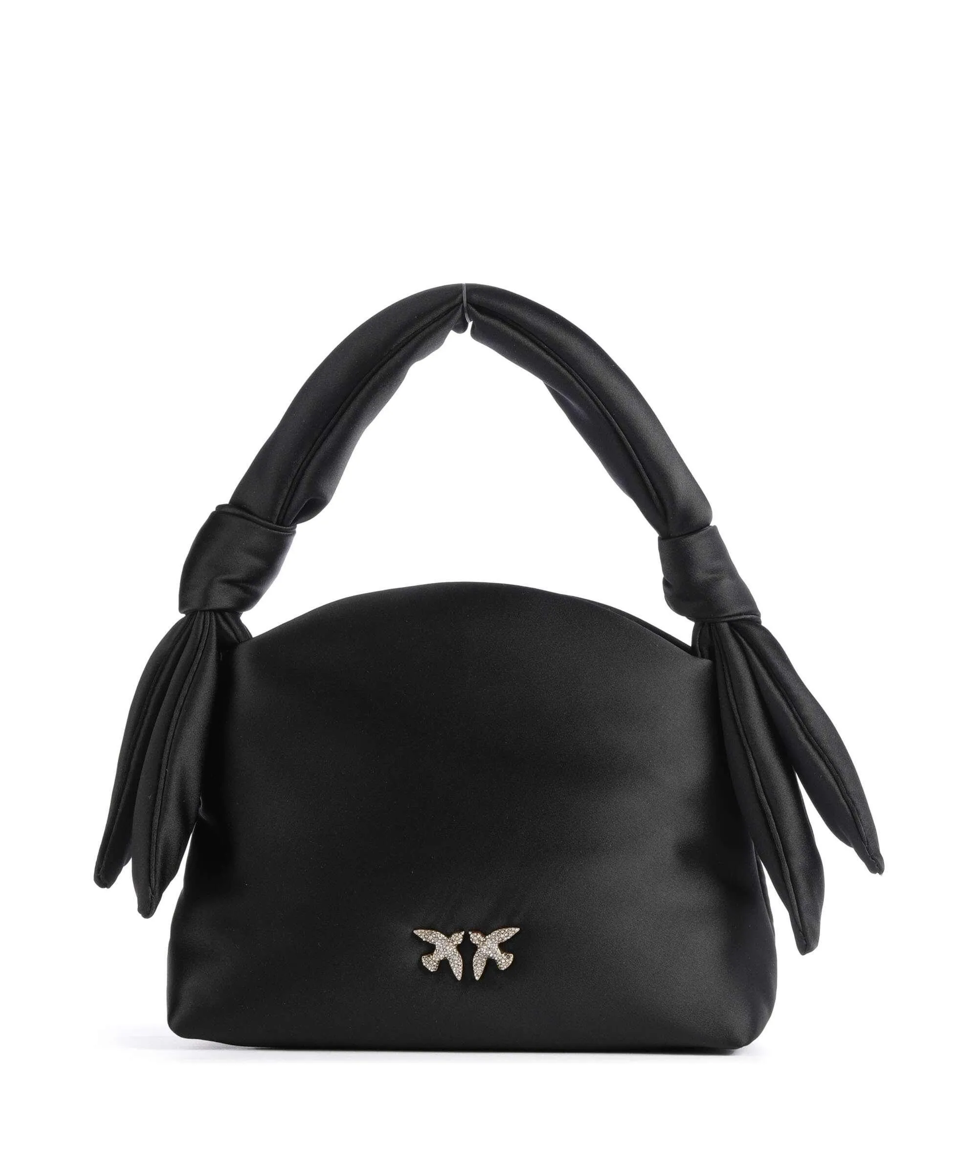  Pinko Knots Mini Borsa a mano tissu nero  