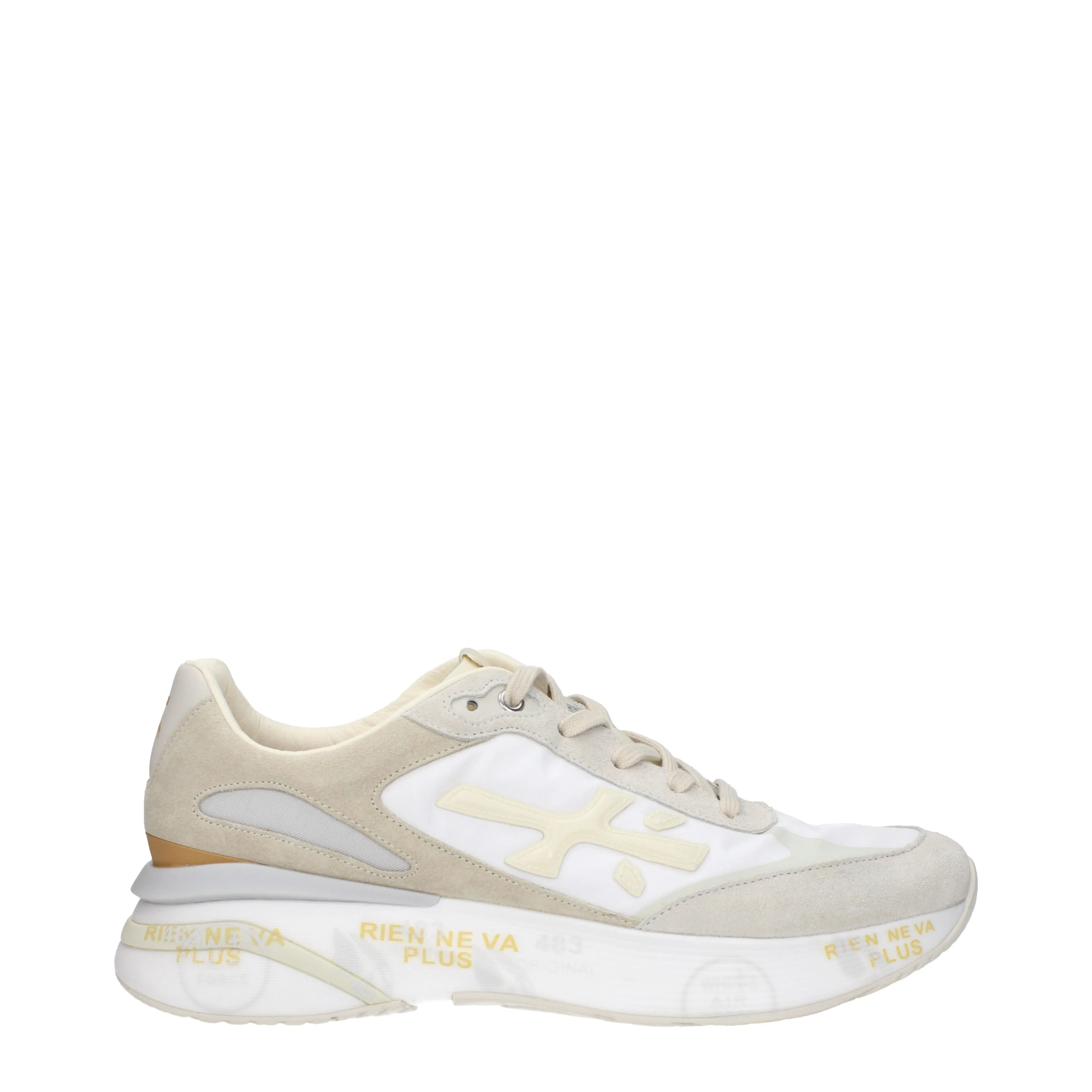 Premiata Sneakers MOERUN Uomo Camoscio Beige/Bianco