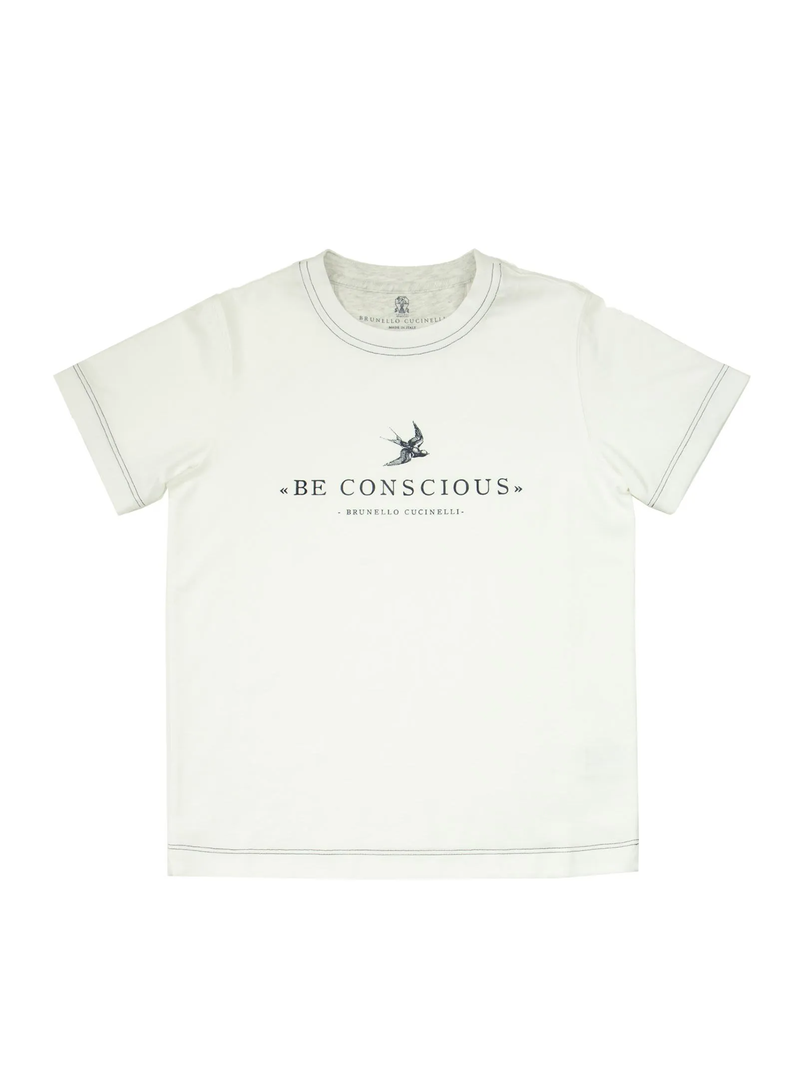 T-shirt in jersey di cotone con stampa